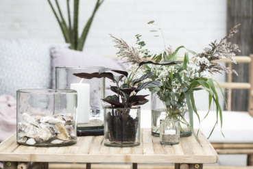 IB Laursen massives mundgeblasenes Glas H 17cm